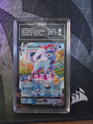 Glaceon VMAX graded TAG 9 for sale on eBay