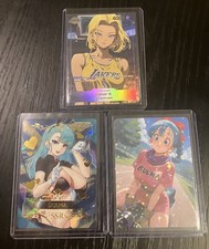 3ct Bulma Android 18 Dragon Ball Super Custom Waifu Trading Cards Lot