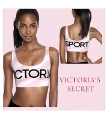 Victoria's Secret Pink Sport Bra Small Logo Scoop Yoga Sport Bra Top