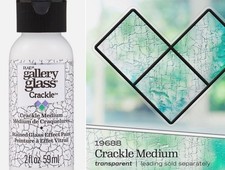 Gallery Glass: Crackle Medium Realistic Stained Glass Effect Paint, by Plaid