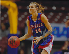 ALLIE QUIGLEY Signed 8 x 10 Photo WNBA Basketball CHICAGO SKY Free Ship DEPAUL