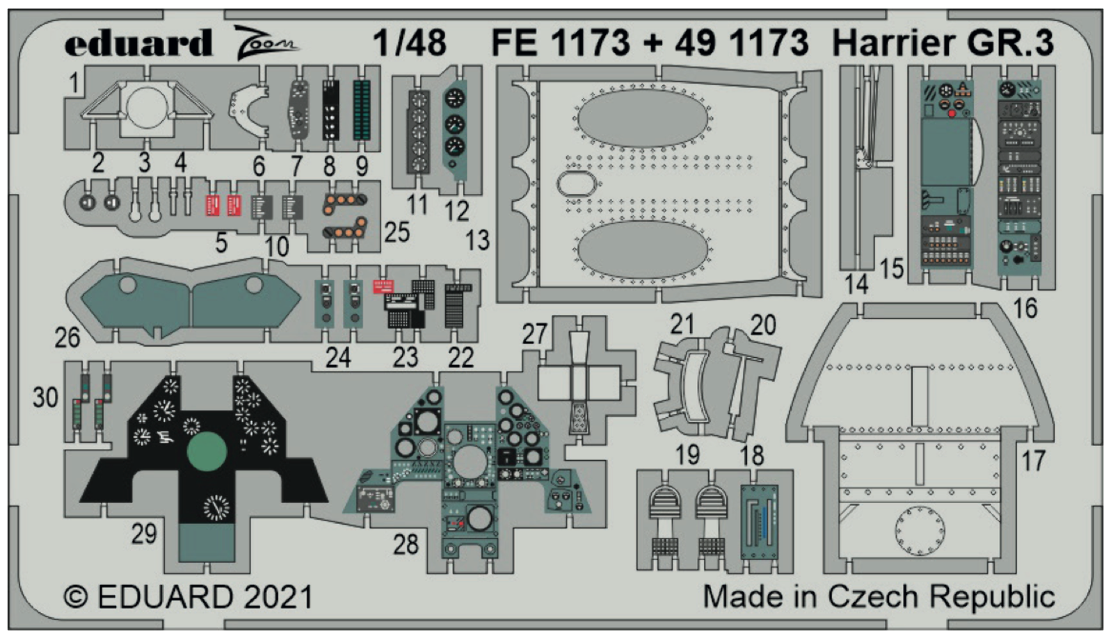 Eduard FE1173 1:48 BAe Harrier GR.3