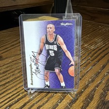 1996-97 Skybox Premium - Autographics Tyus Edney Black Ink (AU)