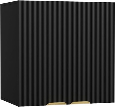 Bathroom Wall Cabinet, Kitchen Storage Cupboard Cabinet with 2 Doors, Fluted