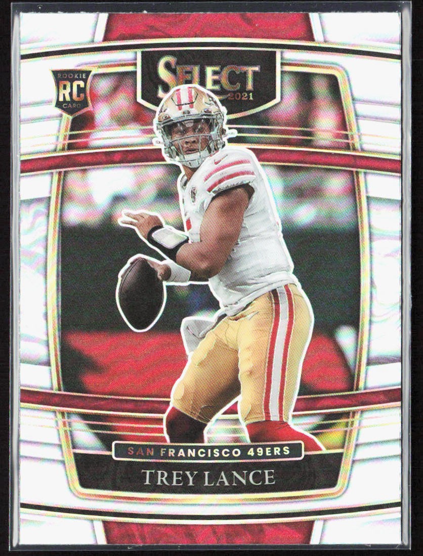 2021 Panini Select Trey Lance Concourse Silver Prizm Rookie RC #45 49ers