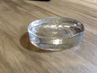 Vintage Oval Soap Dish Trinket Dish Thick Heavy Clear Glass Blenko?