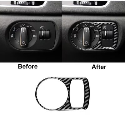 CORNICE MODANATURA Abdeckung Lichtschalter Audi Q3 2013-2018 CARBON LOOK Schwarz