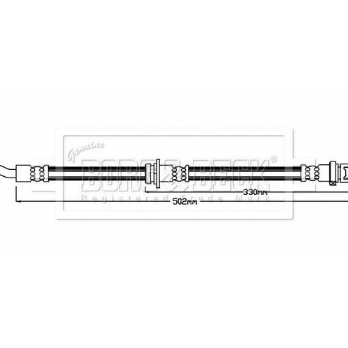 BORG & BECK Brake Hose BBH8843