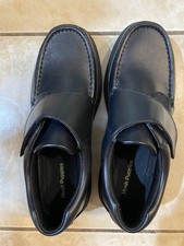 Men  s Hush Puppies Black Leather Comfort Curve Shoes Size 9