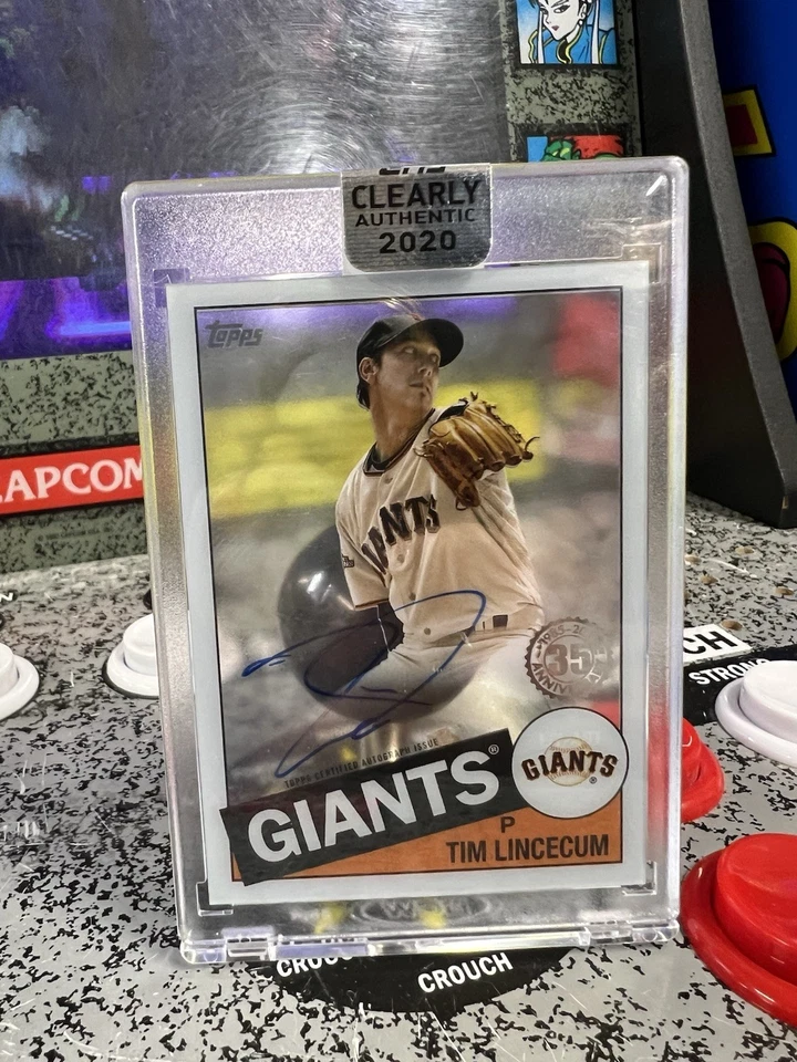 2020 Topps Clearly Tim Lincecum #TBA-TLI Signed Autographed Auto Clear Card MT! - Image 4 of 4