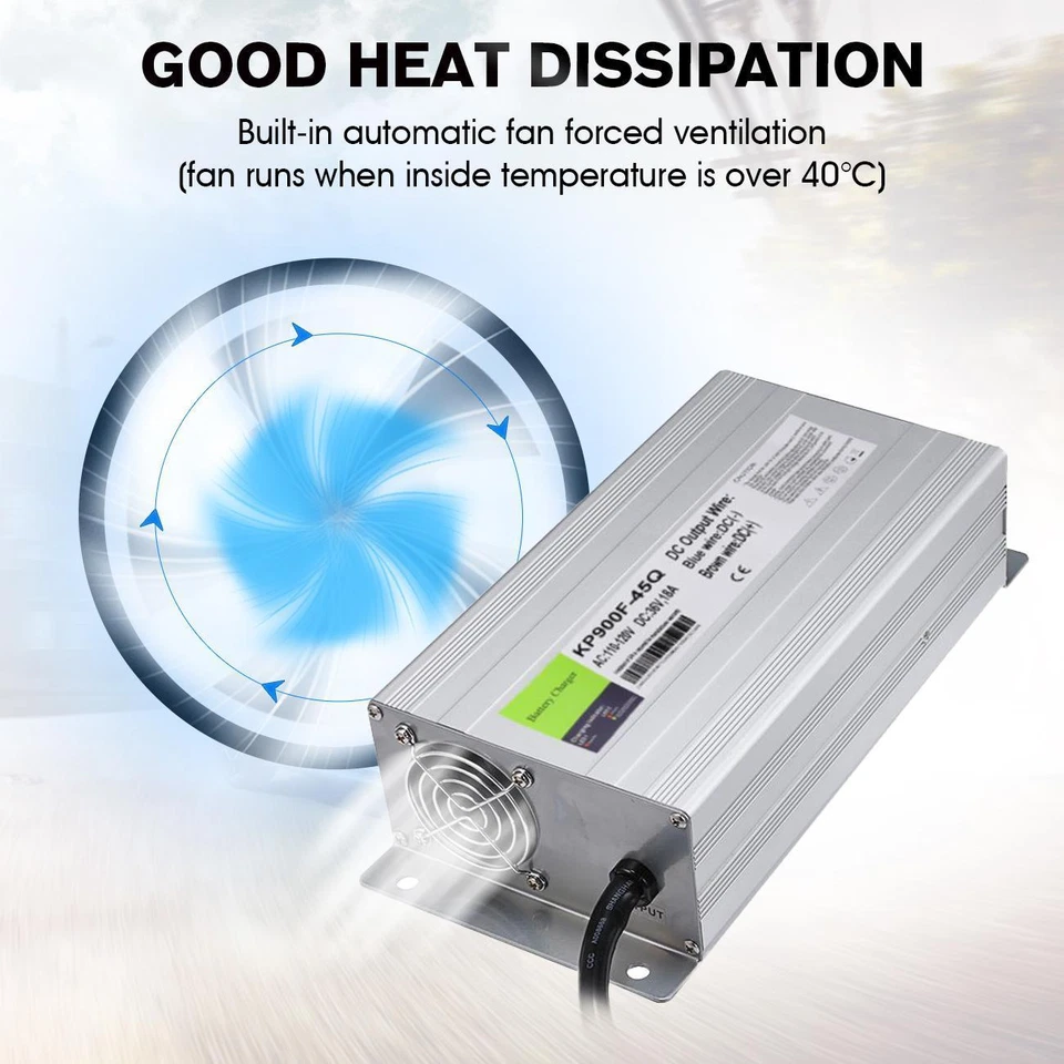 Nuevo 36V 18 Amp POWER para EZGO EZ-GO TXT para cargador de batería de carro de golf Yamaha Foto 4 de 4