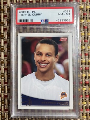 2009-10 TOPPS STEPHEN CURRY PSA 8 ROOKIE CARD #321 WARRIORS | eBay