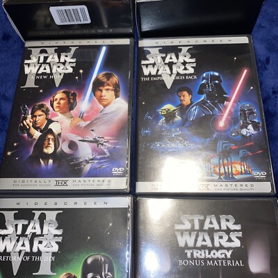 STAR WARS ORIGINAL TRILOGY (2004, FULL SCREEN, EPISODES 4-6, DVD