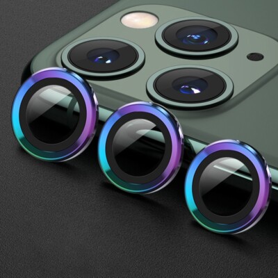 Metal Tempered Glass Camera Lens Ring Protector For iPhone 14 Plus 14 Pro Max