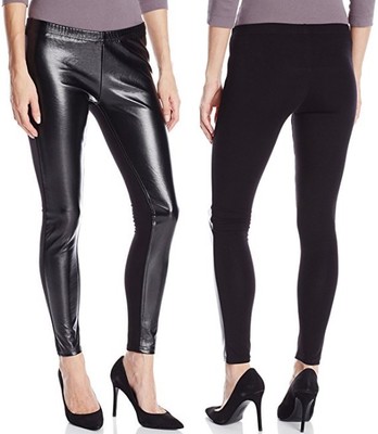 faux leather ponte leggings