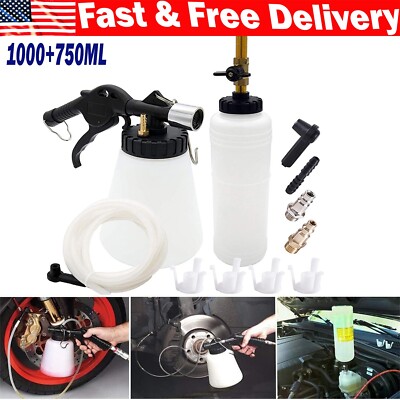 Automotive Oil Extractor Pump Flush Tool Brake Fluid Bleeder kit for Truck Car M