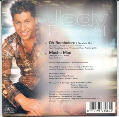 Jody Bernal Oh bambolero (2000, 2 tracks, cardsleeve)  [Maxi-CD]