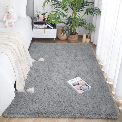 Fluffy Area Rug for Bedroom Living Room, Ultra Soft Shaggy Rugs Shag Fur Carpets - Picture 9 of 12