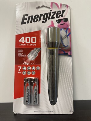 Energizer LED Digital Focus 400 Lumens Aircraft Grade Aluminum Flashlight