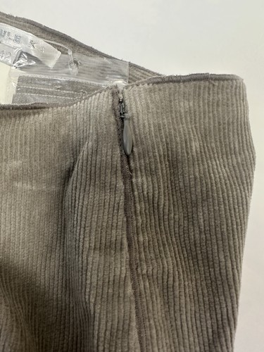 NEW! Paule Ka UK14 Fr42 US10 taupe corduroy side fasten boot leg trousers - Picture 11 of 13