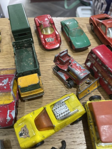 grande MATCHBOX Vintage Lesney Bundle Superkings Ford Greyhound GB x 38 da restaurare - Foto 4 di 12