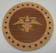 18" Diameter Eagle Medallion, Laminated on 1/2" MDF, VENEER WOODWORKING REQUIRED