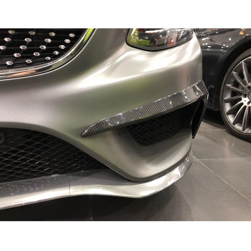 For Benz C217 S400 S500 S550 14UP Real Carbon Front Bumper Fins Air Vent Covers - Picture 13 of 13