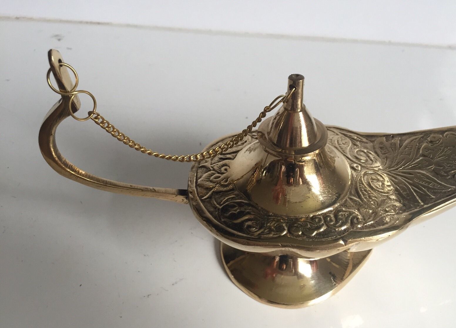 Large Aladin Genie Oil lamps Brass Magic Lamp Aladdin Middle Eastern