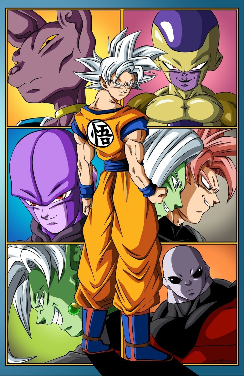 Dragon Ball Super Poster | Beerus Frieza Goku Black Hit Jiren