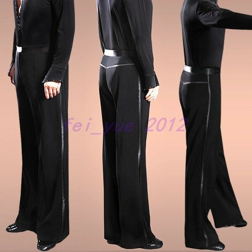 Mens Ballroom Latin Modern Dance Pants 
