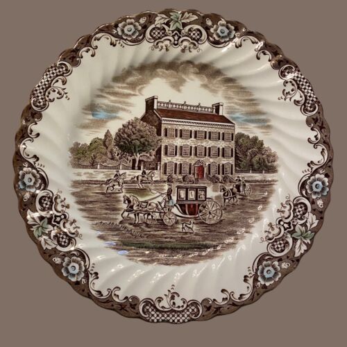 3 VTG Heritage Hall Townhouse Johnson Brothers Dinner Plates Eng See Photos Read - Picture 2 of 17