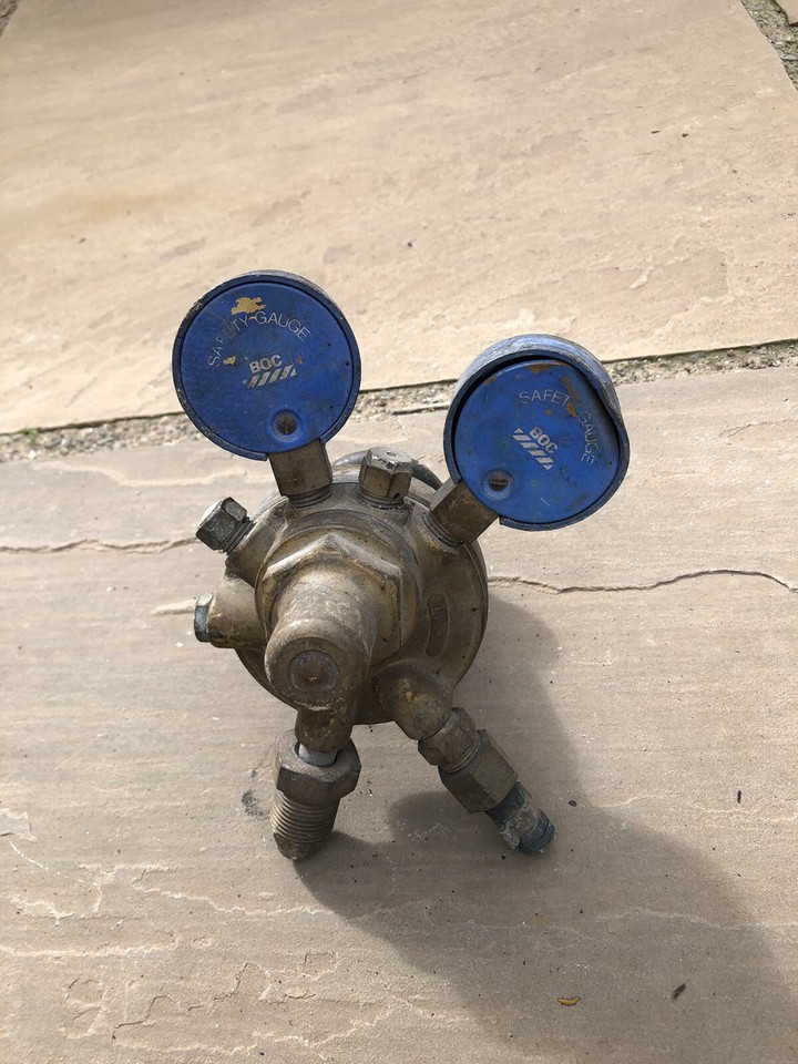 BOC Acetylene British Oxygen welding regulator & gauges Argon Wescol Untested eBay
