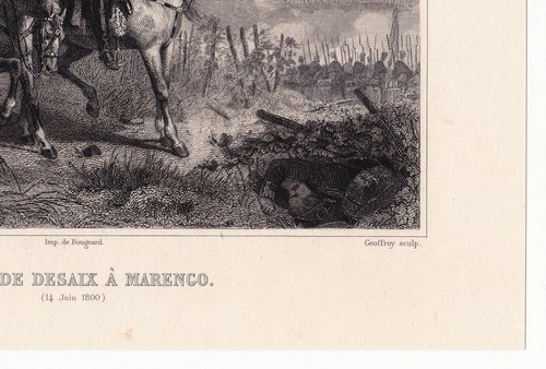 Gravure XIXe Général Desaix Campagne d'Italie Marengo Révolution Française 1858 - Picture 8 of 8