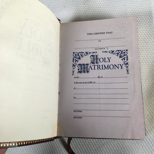 Vintage 1972 Holy Bible Reference Edition Nelson 575BG Maroon Bonded Leather - Picture 8 of 17