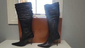 Auténtico GIBELLIERI Botas Negras Tacón Alto Talla 38.5 EU/8.5 US | eBay