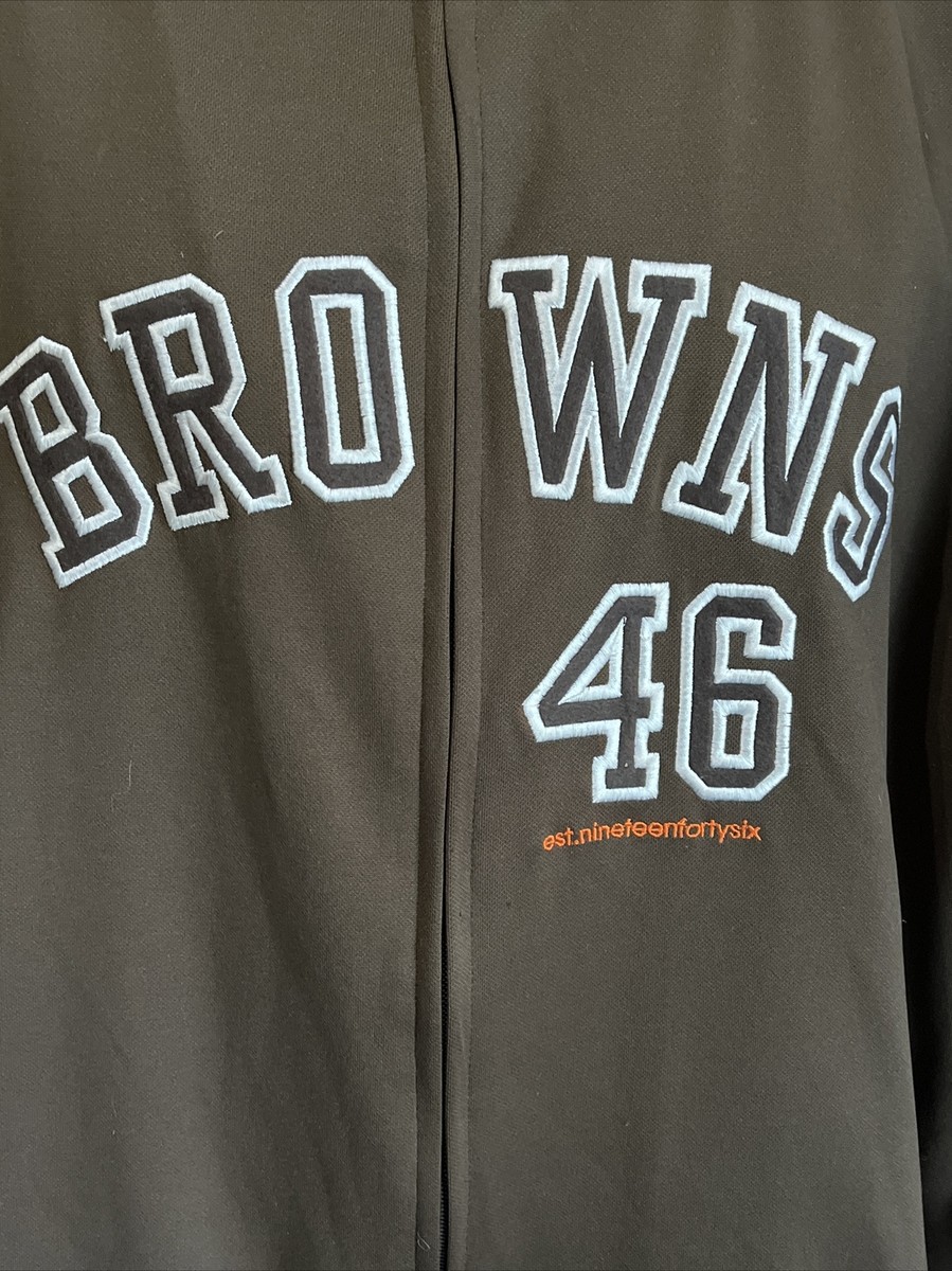 Reebok NFL Classic Cleveland Browns 46 Jacket Men's XL Full