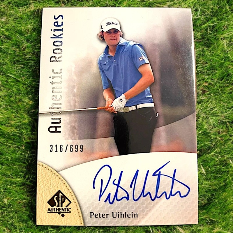 2013 Upper Deck SP Authentic Golf 92 Peter Uihlein Authentic Rookies Auto #/699