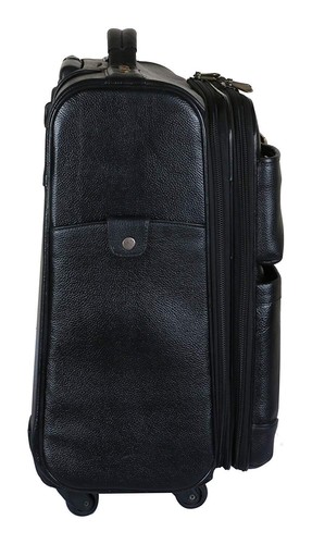 LV Cowhide Leather Travel Trolley Suitcase Carry On Luggage Vacation Plane Trips - Picture 4 of 7