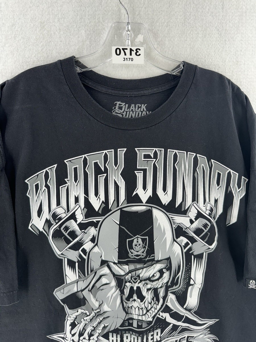 Black Sunday Raider shirt Oakland Lv Raiders 3XL Skull NFL Los