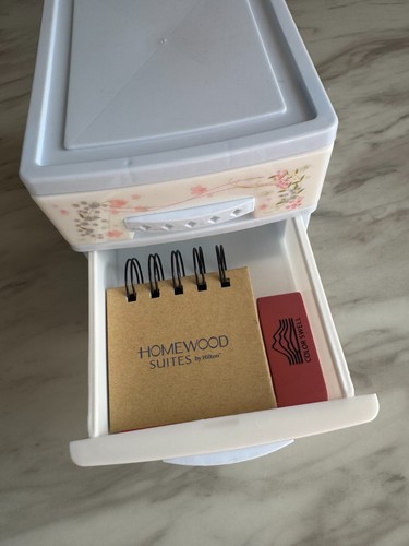Mini organizador de 3 cajones floral escritorio oficina maquillaje joyería 7 x 5 x6 contenedores de almacenamiento - Imagen 7 de 39