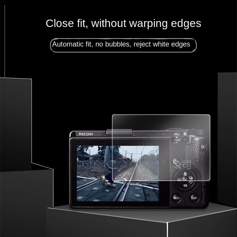 Protector de pantalla LCD de vidrio templado 2 piezas para cámara Ricoh GR3X GRIIIX Foto 3 de 4