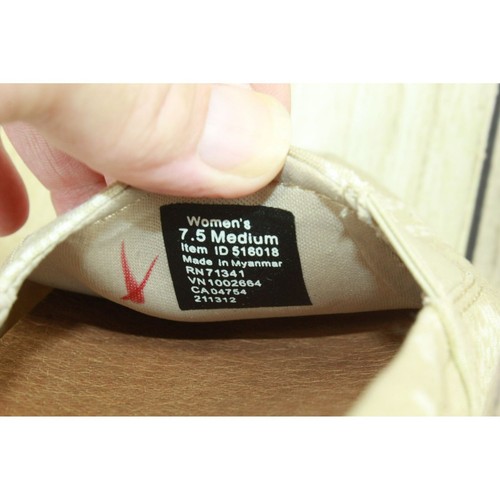 LL Bean Lakewashed Women's Tan Canvas Slip On Printed Sneaker Shoes Size 7.5 M - Picture 8 of 9