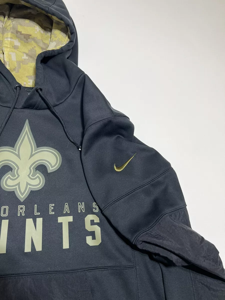 Nike New Orleans Saints NFL Pullover Hoodie Salute To Service Military Mens S