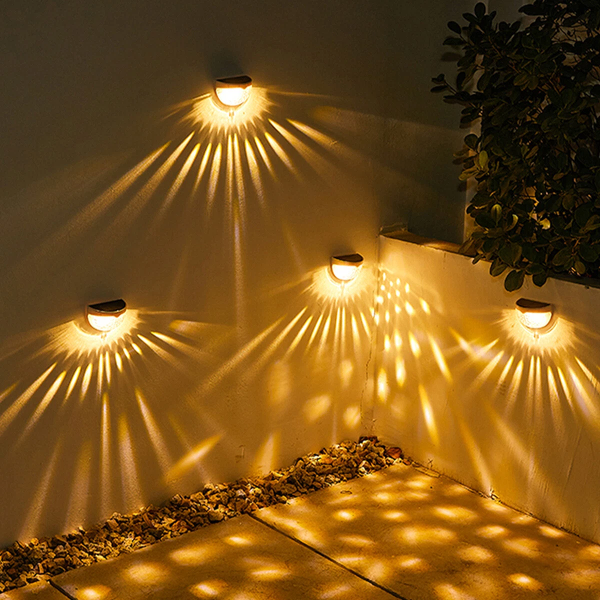 Garden lights on sale on fence