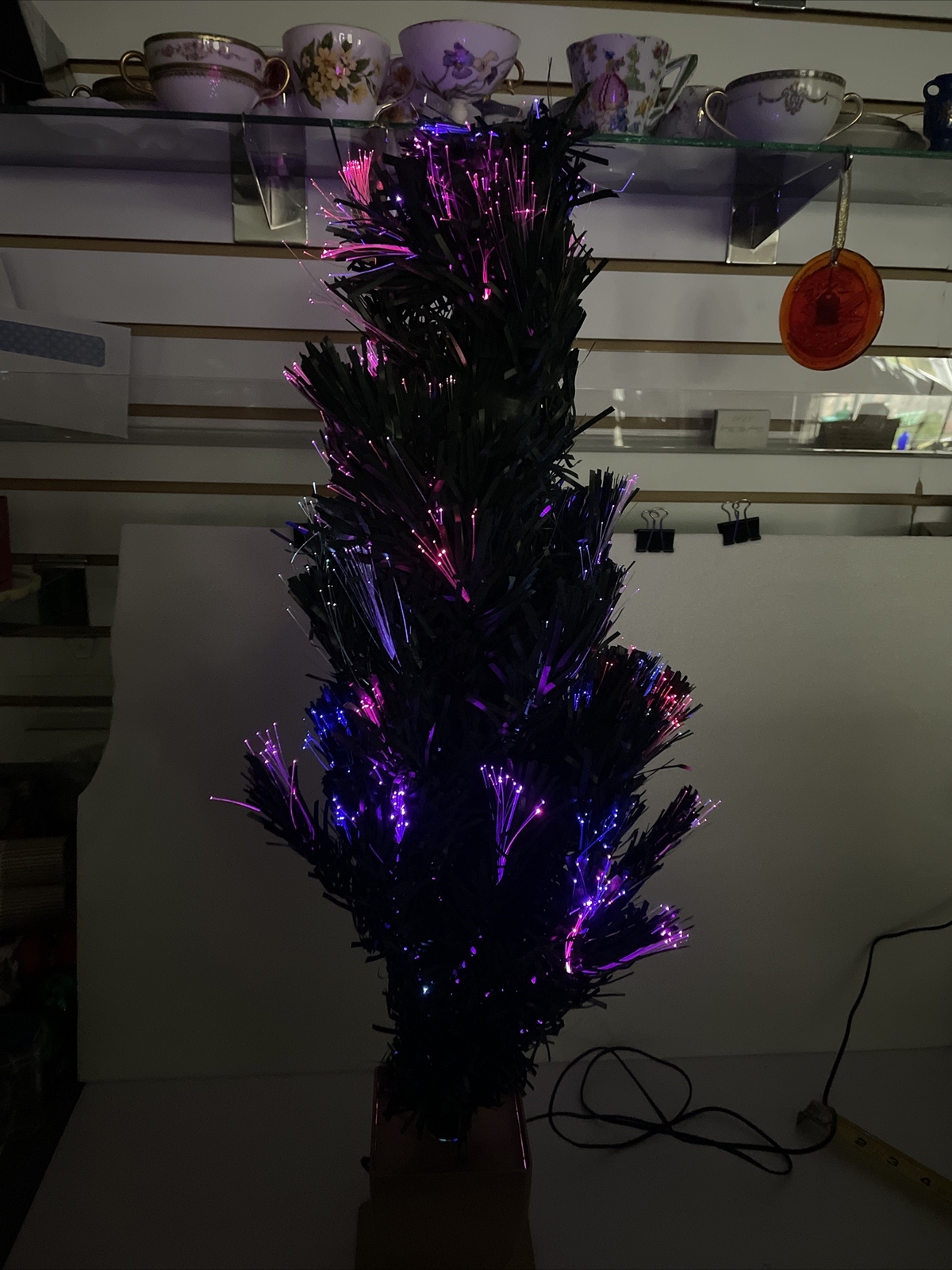 32 INCH GREEN FIBER OPTIC CHRISTMAS TREE eBay