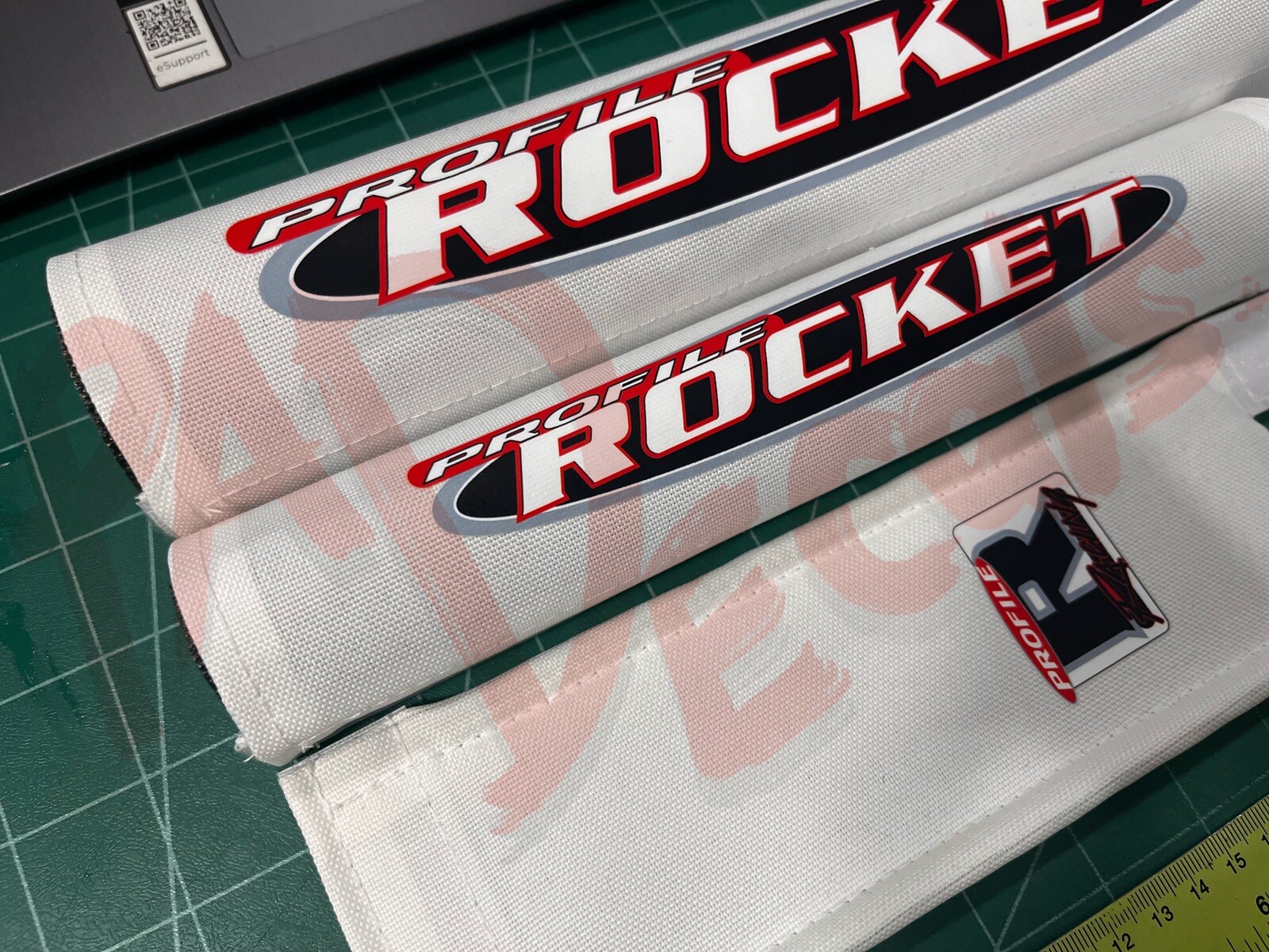 Profile rocker bmx pad padset white
