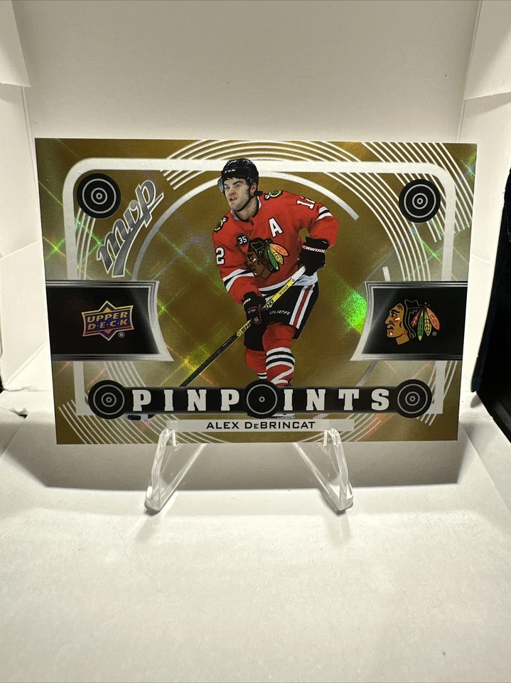 2022-23 UD MVP Pinpoints Gold Variant Blackhawks - ALEX DeBRINCAT - Image 2 of 4