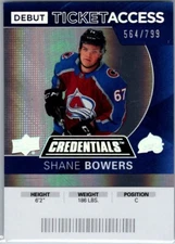 Shane Bowers  2020-21 Debut Ticket Access SN #/799 #135