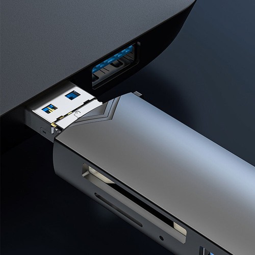 6in1 Cards Reader USB3.0 Flash Drive For TF Adapter Type C OTG For Android Phone - Picture 4 of 12