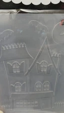 Haunted House Embossing Folder Darice Rare Retired 2010
